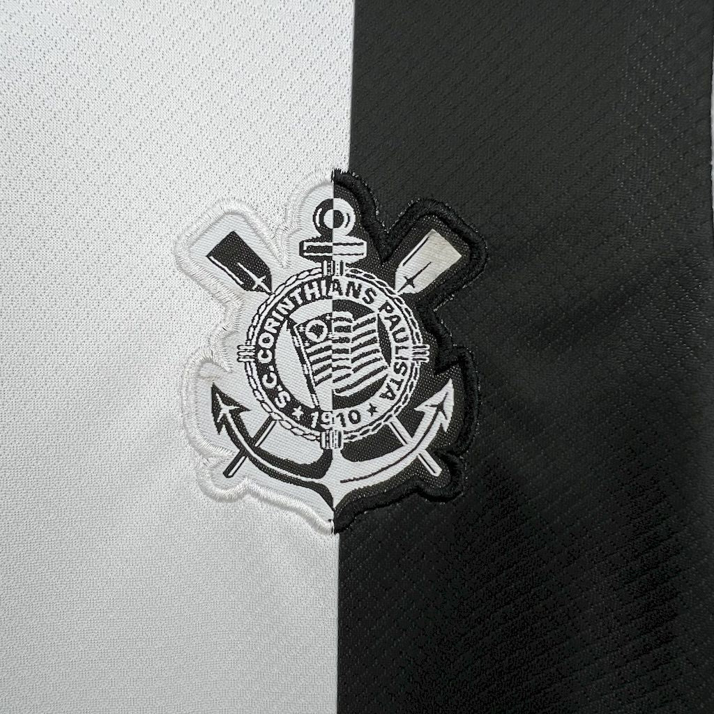 Infantil Corinthians 24/25 Third - Preto e Branco