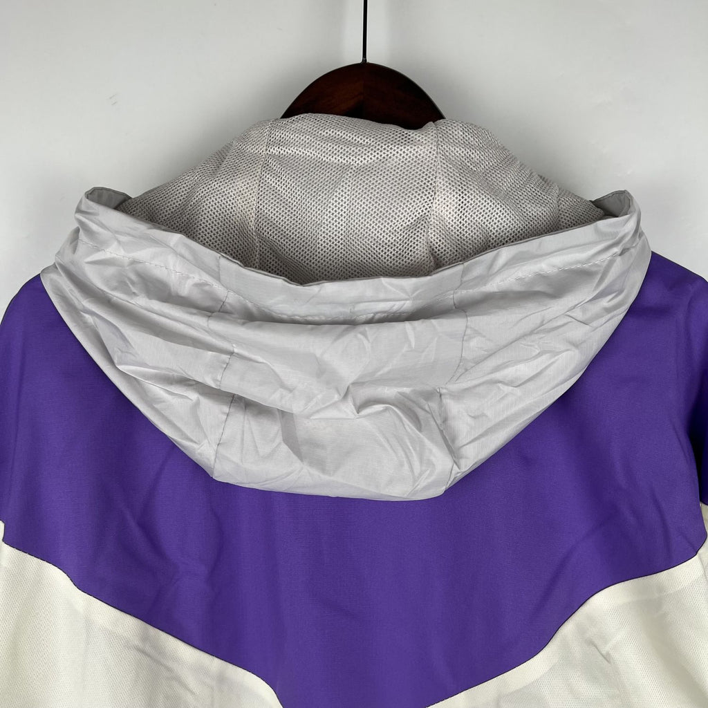 Corta Vento Flamengo - Roxo e Branco