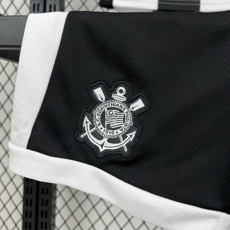 Infantil Corinthians 24/25 Third - Preto e Branco