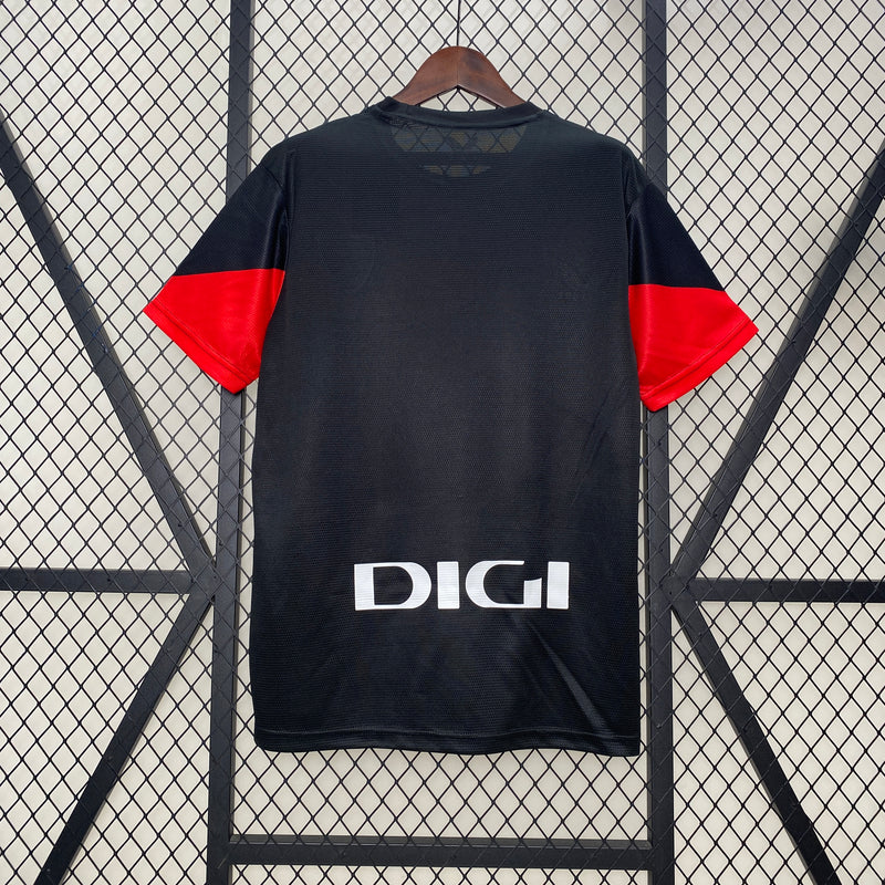 Camisa Athletic Bilbao 24/25 - Preto e Vermelho
