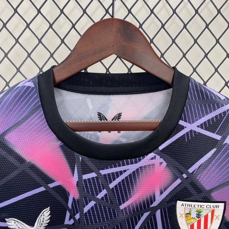 Camisa Athletic Bilbao 24/25 - Roxo e Rosa
