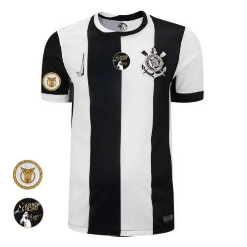 Camisa Corinthians Third 24/25 - Preta e Branca #Garro8