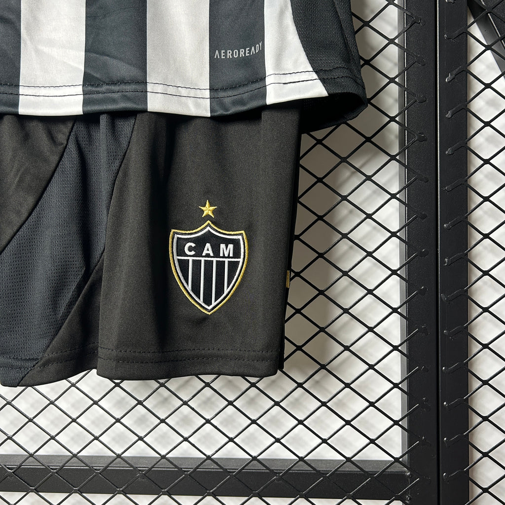 Conjunto Infantil Atlético Mineiro I 25/26 - Preto e Branco