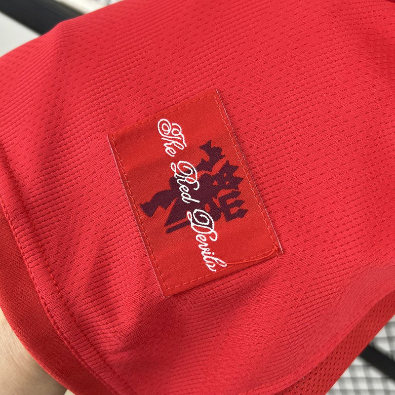 Camisa do Manchester United Manga Longa Retrô 2007/08 Home UCL