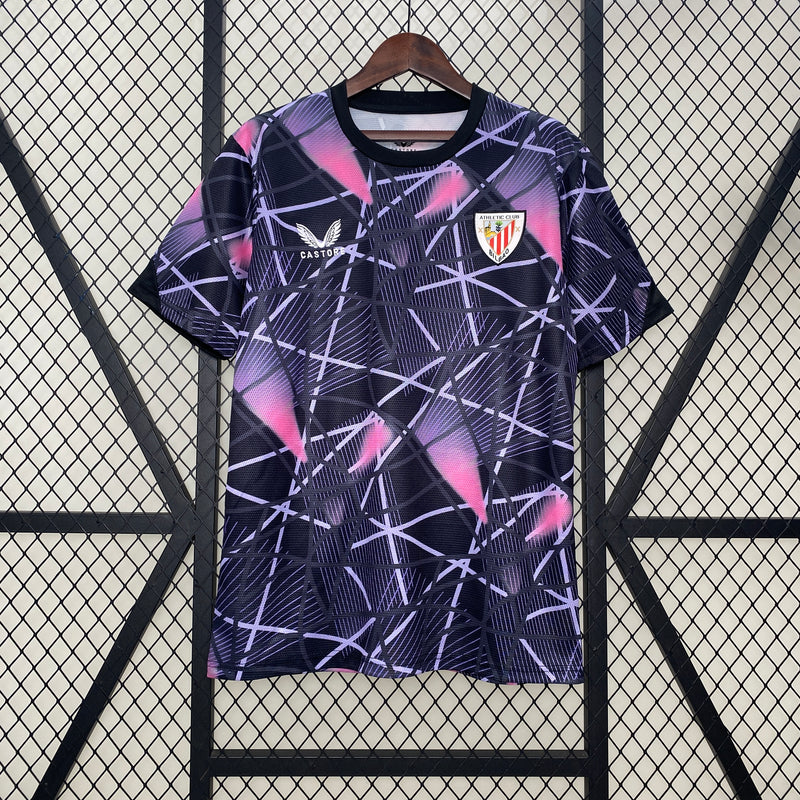 Camisa Athletic Bilbao 24/25 - Roxo e Rosa