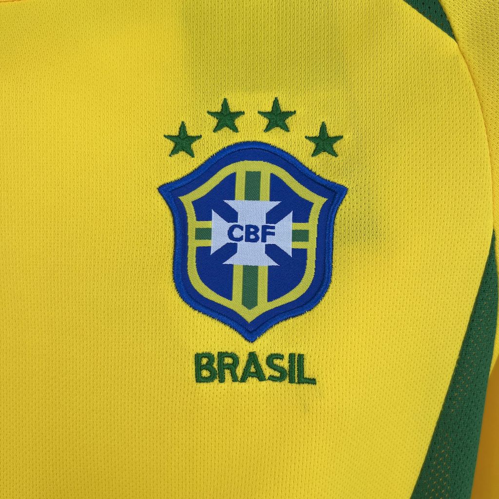 Camisa Retrô Seleção Brasil 2002/02 Home