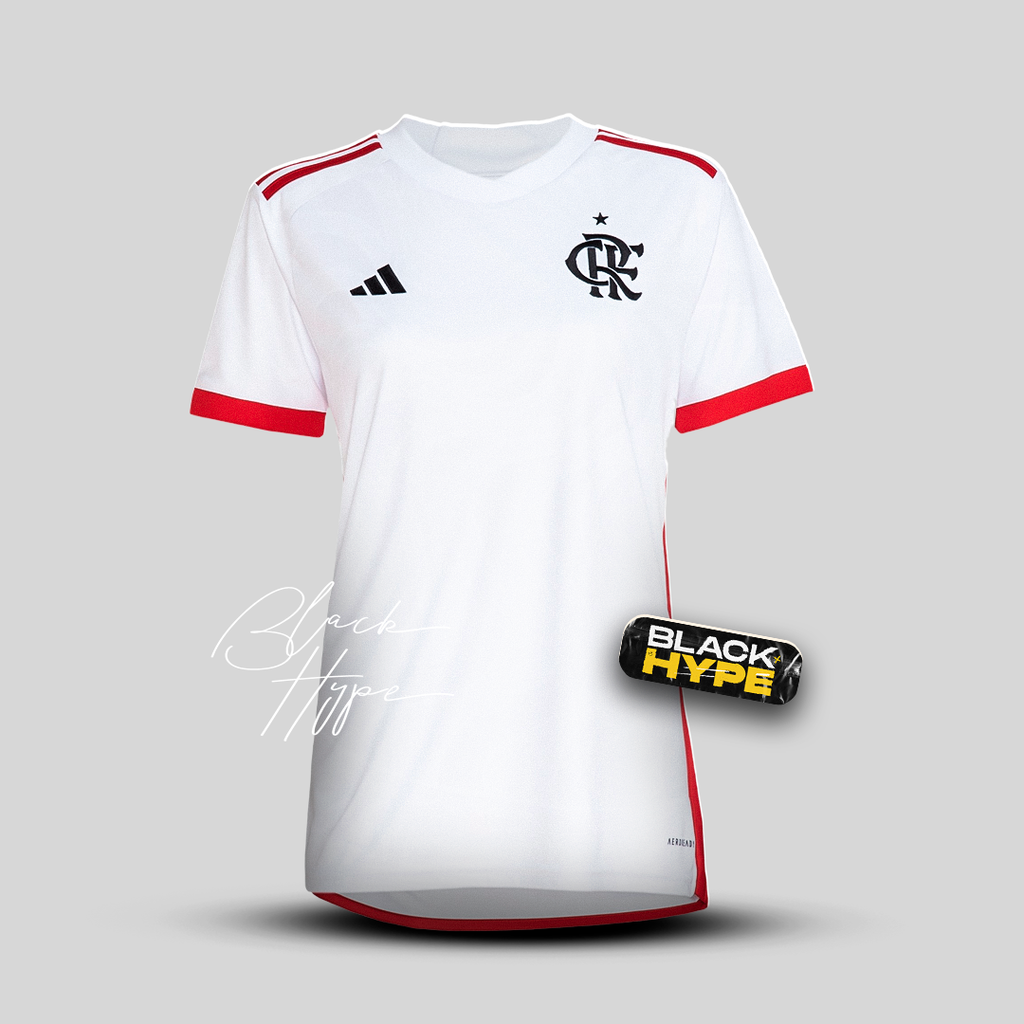 Camisa Feminina Flamengo Away II 24/25 - Branco