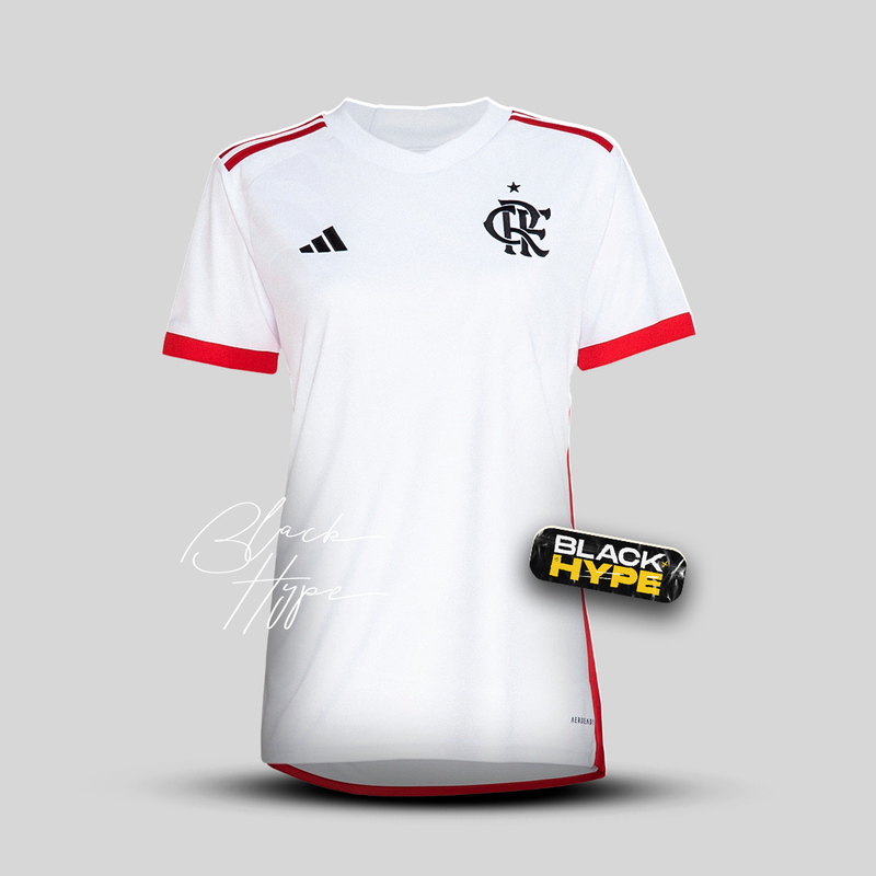 Camisa Feminina Flamengo Away II 24/25 - Branco