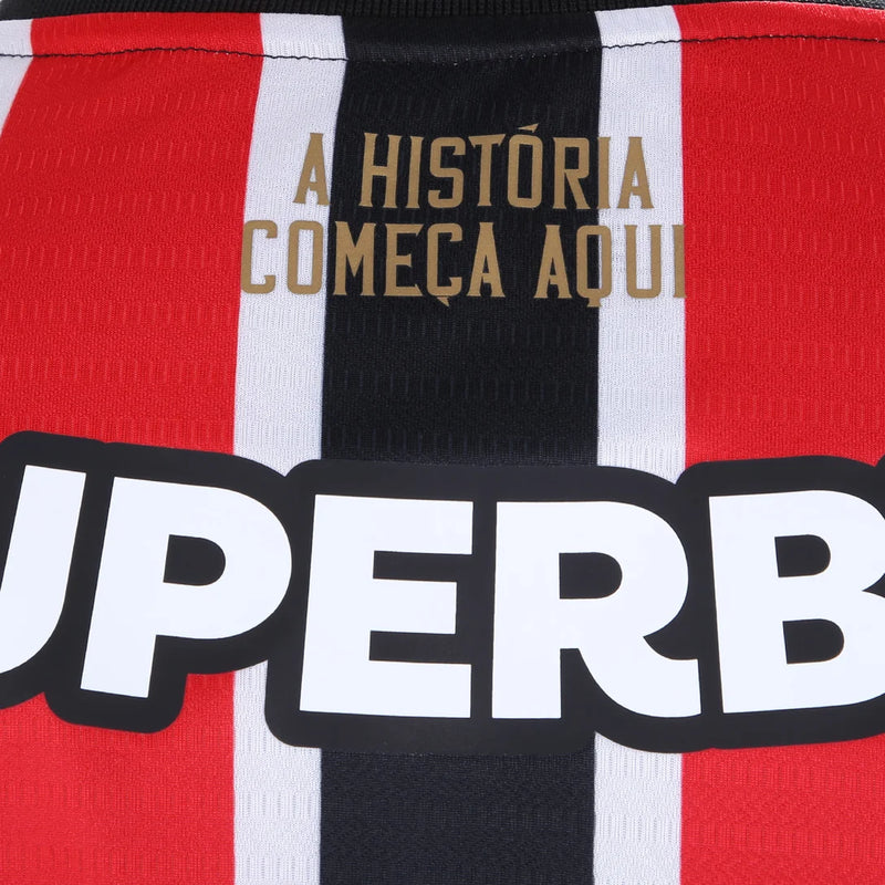 Camisa São Paulo 24/25 New Balance - Vermelha e Preta - (Feminina)