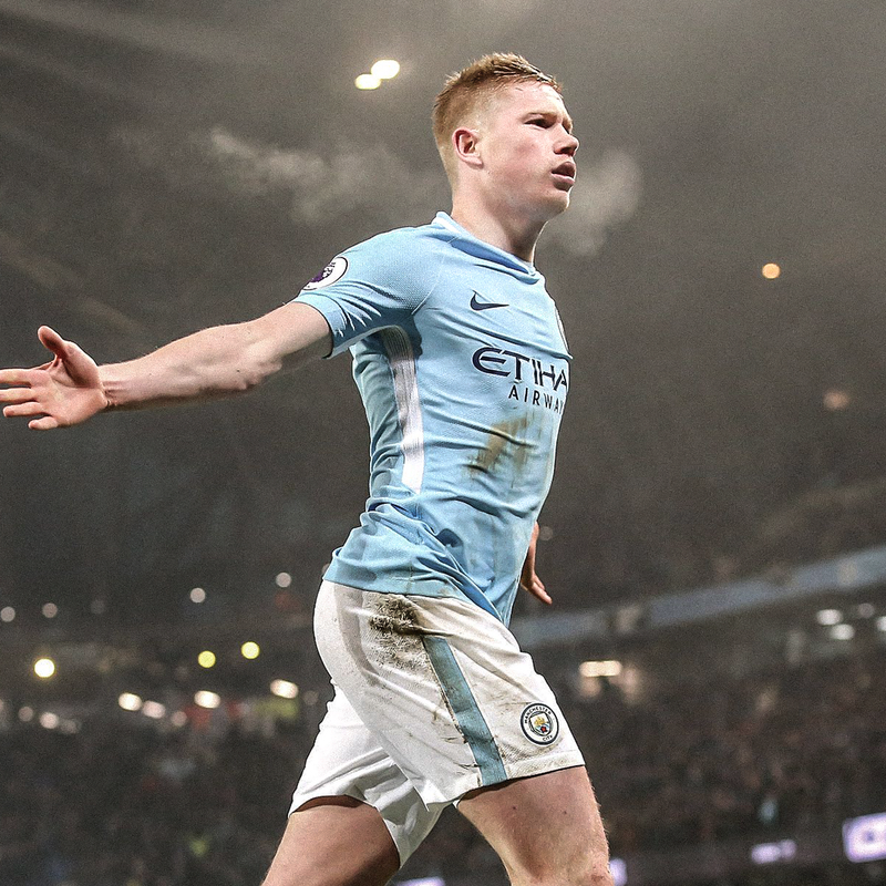 Camisa De Bruyne Manchester City 17-18 Legend
