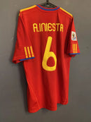 Camisa Iniesta Espanha 2010 Legend