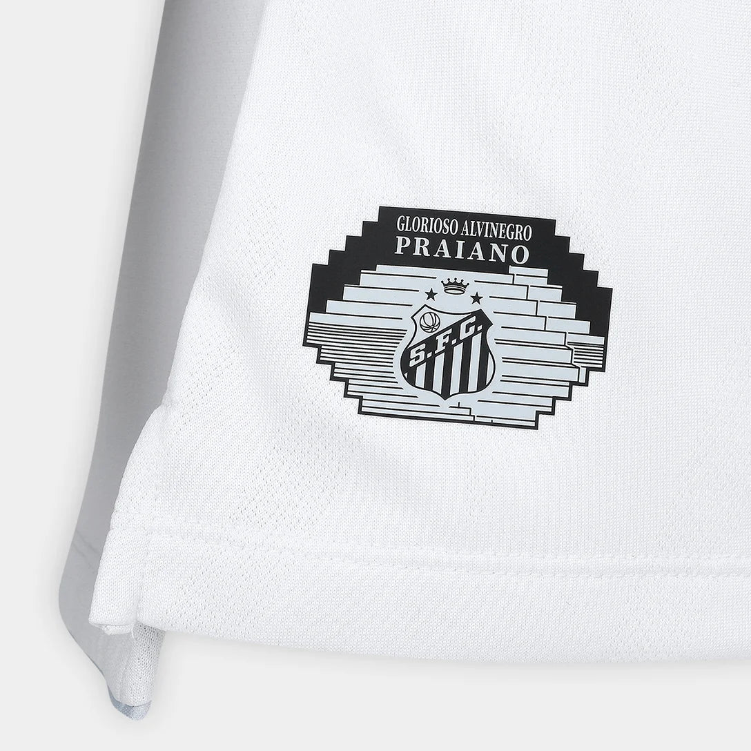 Conjunto Infantil Santos I 25/26 - Branco