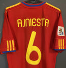 Camisa Iniesta Espanha 2010 Legend
