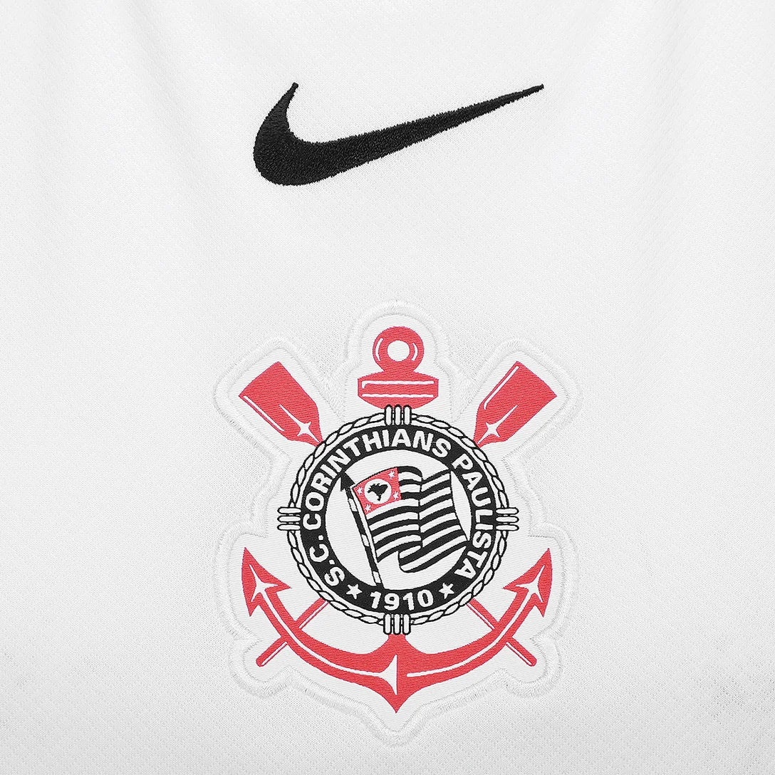 Camisa Corinthians Feminina Home 25/26 - Branca