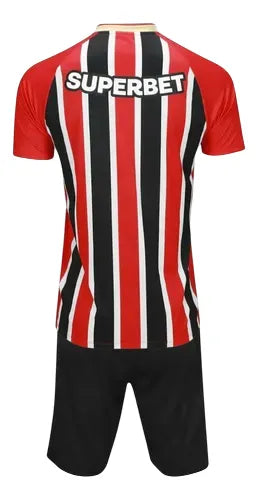 Conjunto Infantil Tricolor II 25/26 - Vermellho e Preto