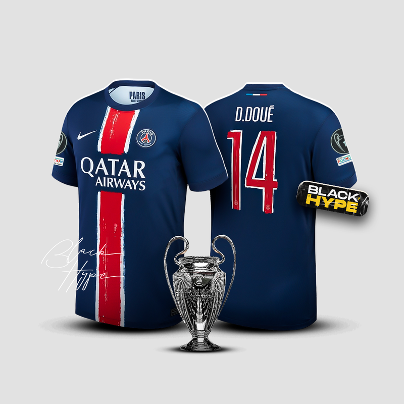 Camisa Doué PSG 24/25 Home - Champions League