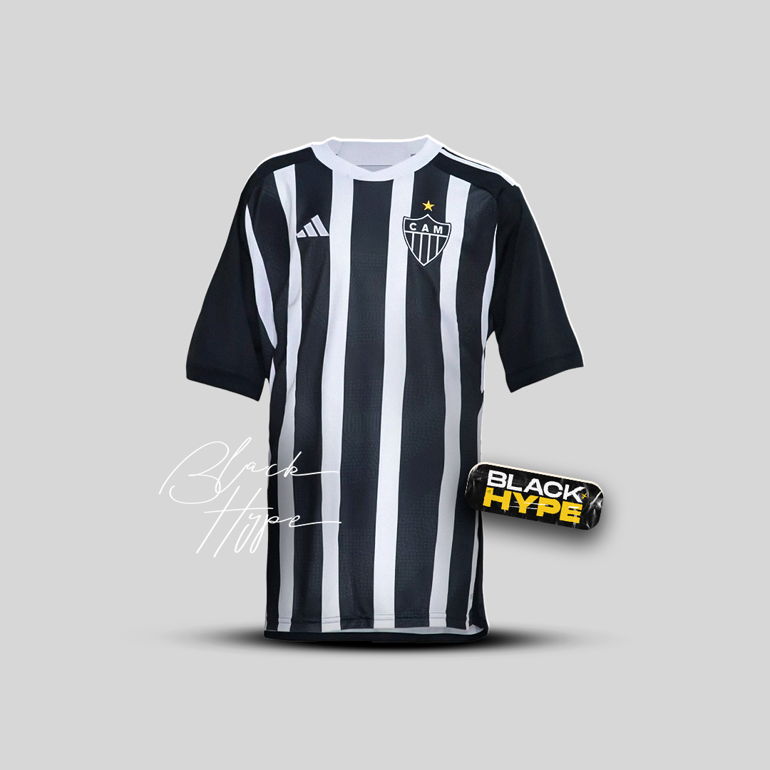 Conjunto Infantil Atlético Mineiro I 24/25 - Preto e Branco