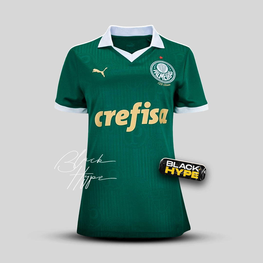 Camisa Feminina do Palmeiras Home 24/25  - Verde