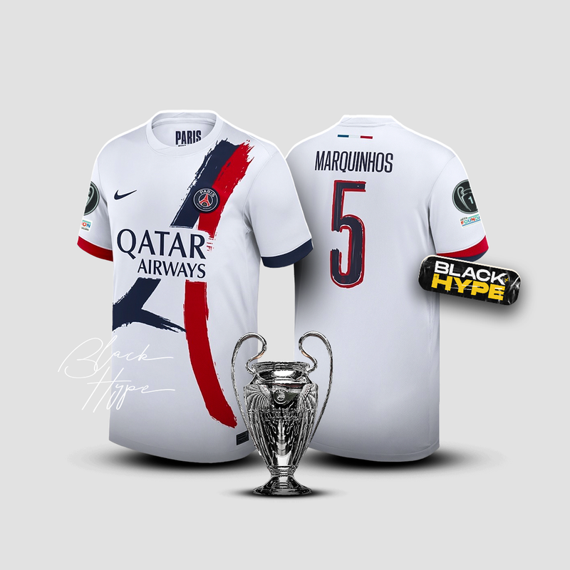 Camisa Marquinhos PSG 24/25 Away - Champions League