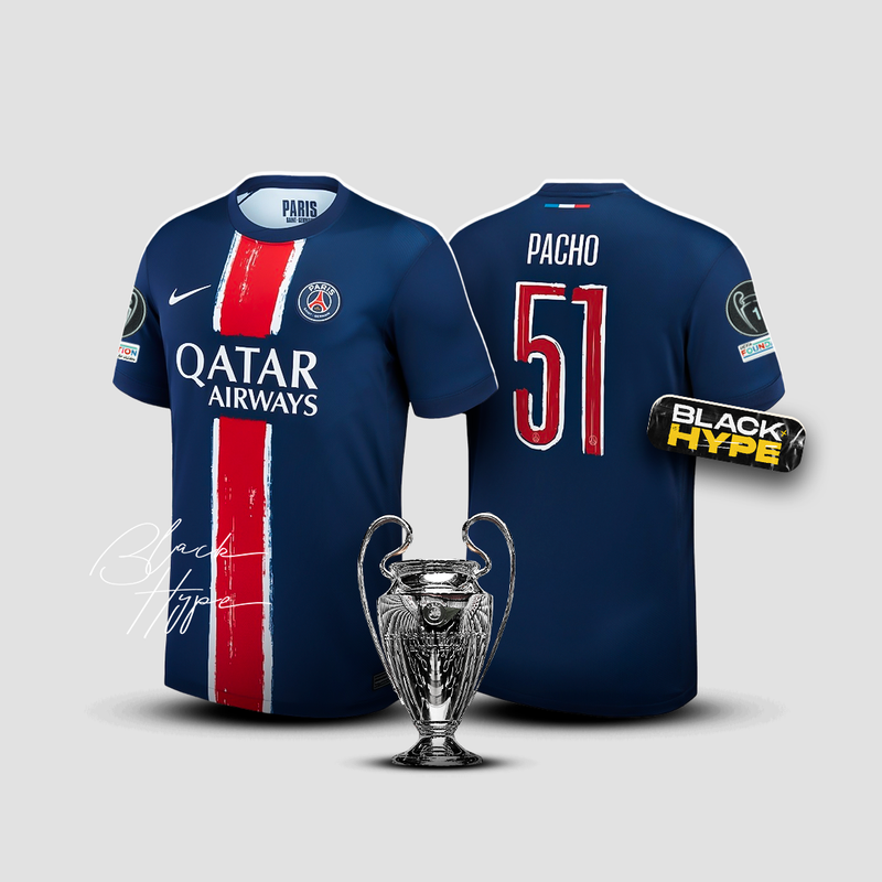 Camisa Pacho PSG 24/25 Home - Champions League