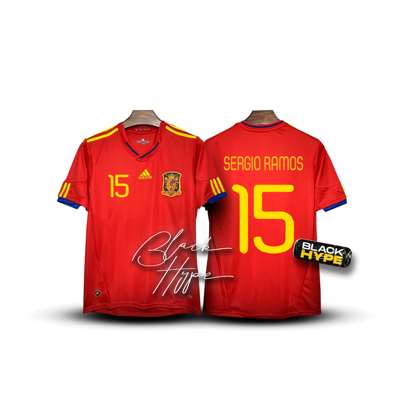 Camisa Sérgio Ramos Espanha 2010 Legend