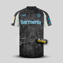 Camisa Bayer Leverkusen II 24/25 - Cinza e preto