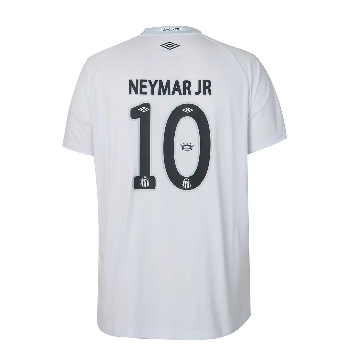 Camisa do Santos I 25/26 Torcedor Branca (#NEYMAR JR 10 Incluso)