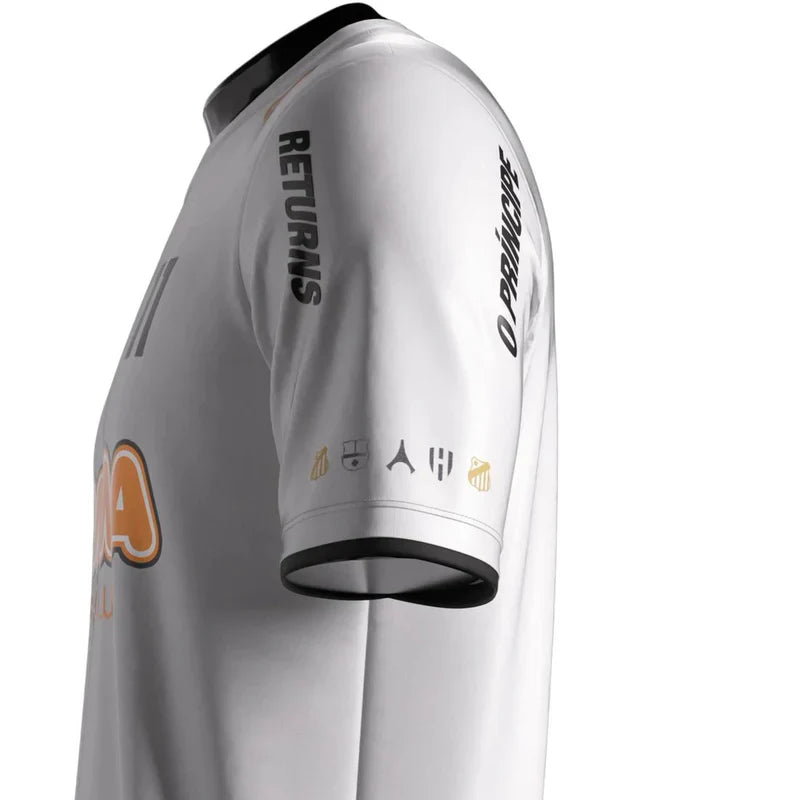 PRÉ-VENDA Camisa The Prince Santos 24/25 Branca - Comma Masculino Torcedor