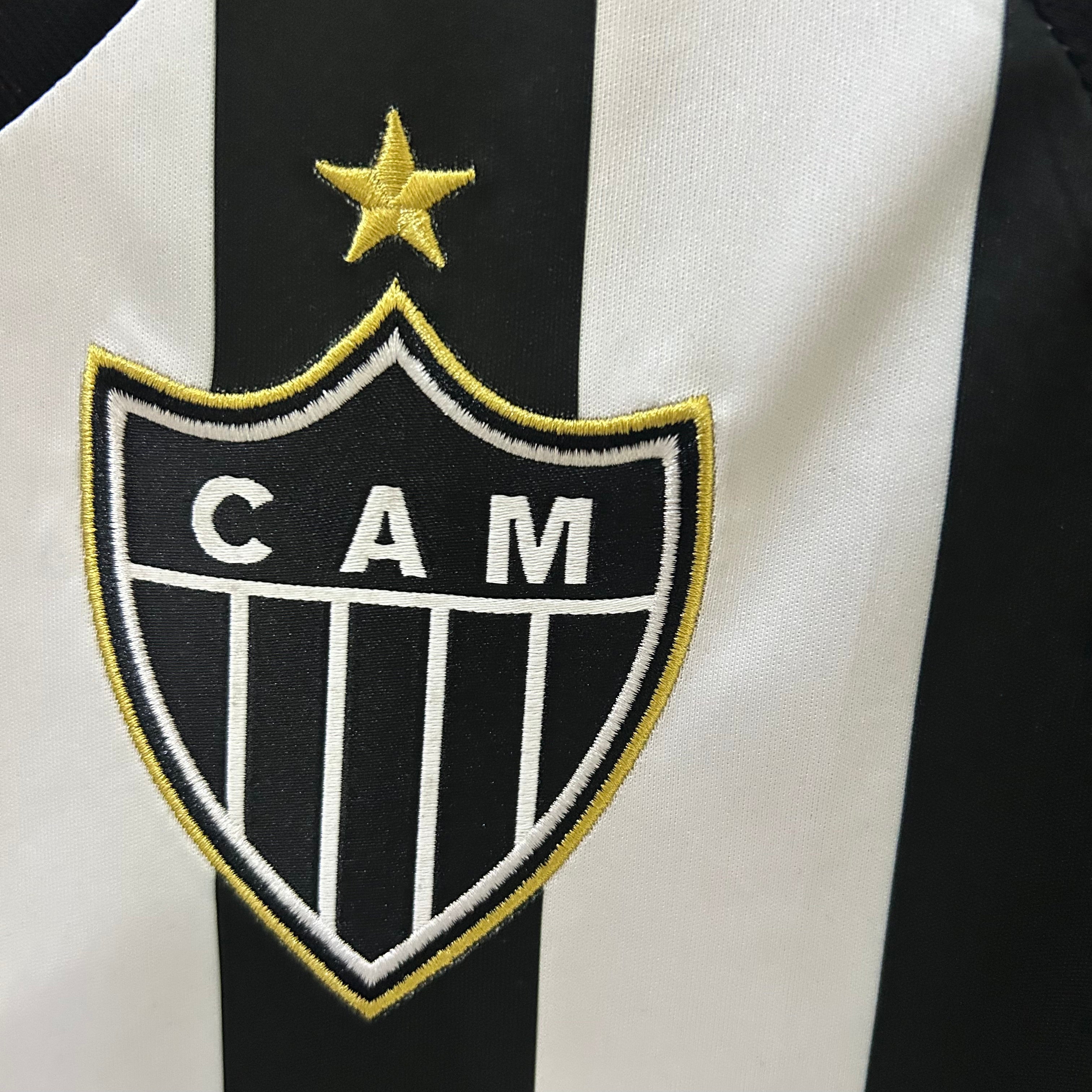 Camisa Atlético Mineiro Feminina Home 25/26 - Preta e Branca