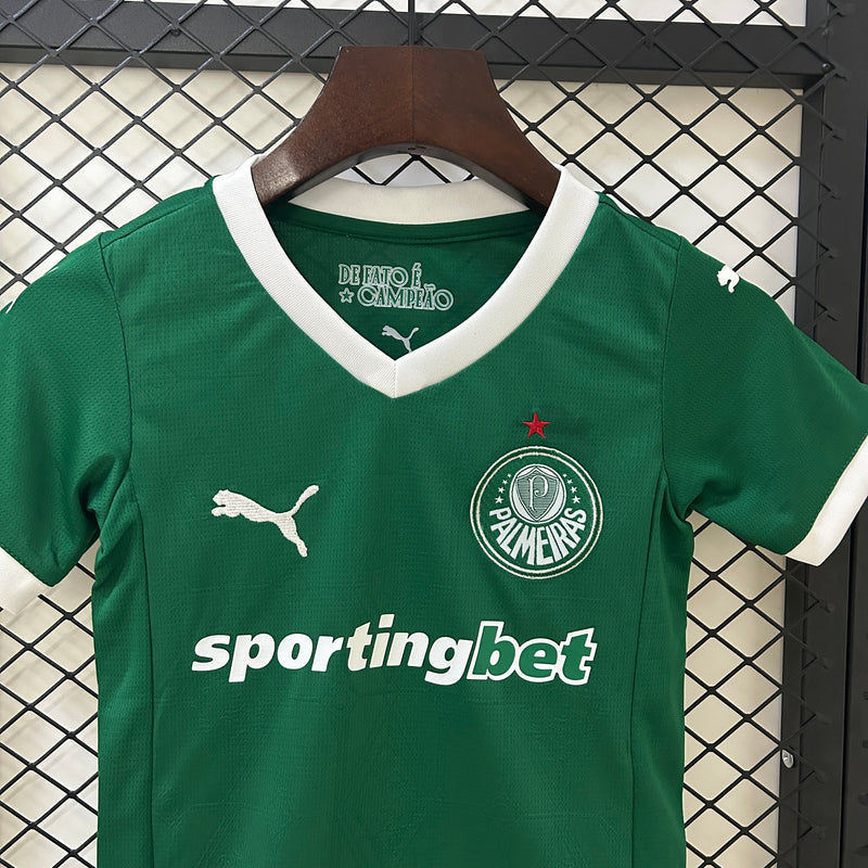 Kit Infantil Palmeiras 25/26 Home - Verde