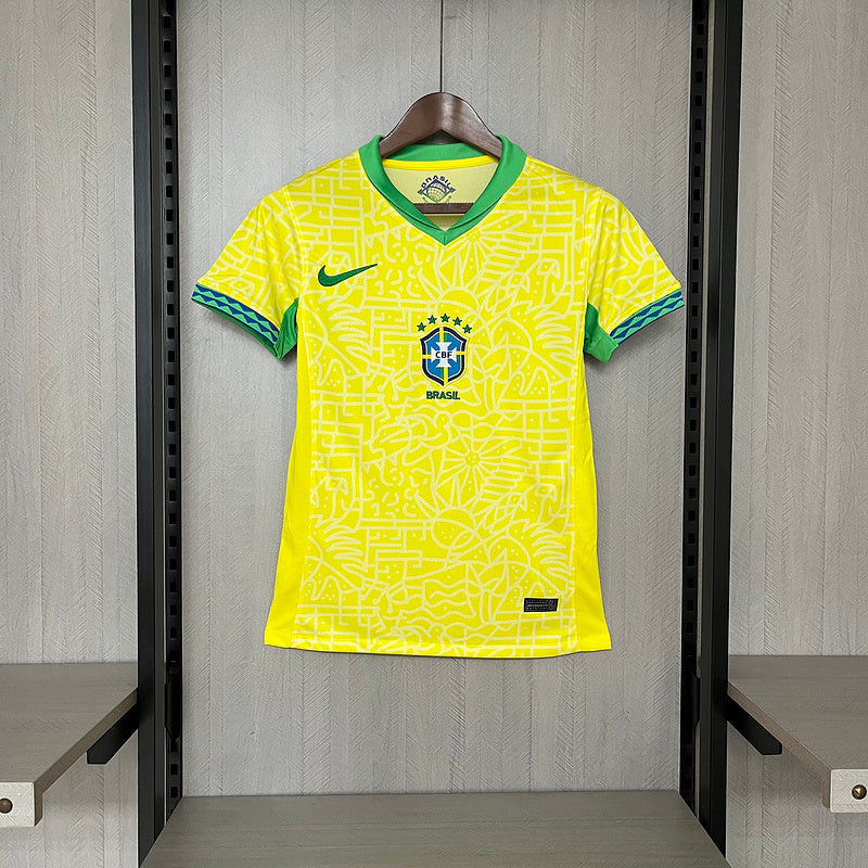 Camisa Feminina Seleção Brasil l 24/25 Nike - Amarelo