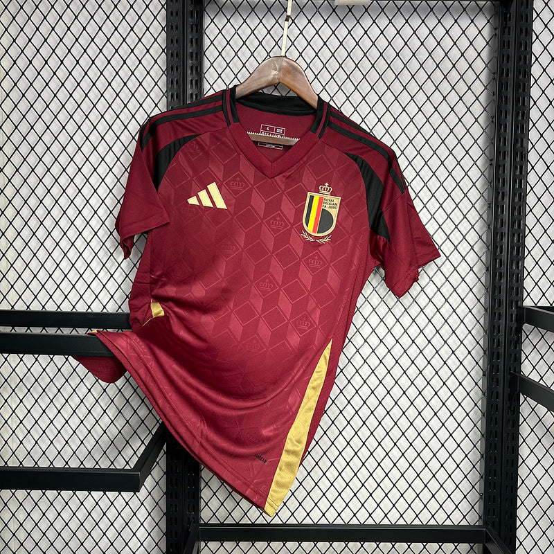 Camisa Bélgica 24/25 Adidas - Vermelha Home