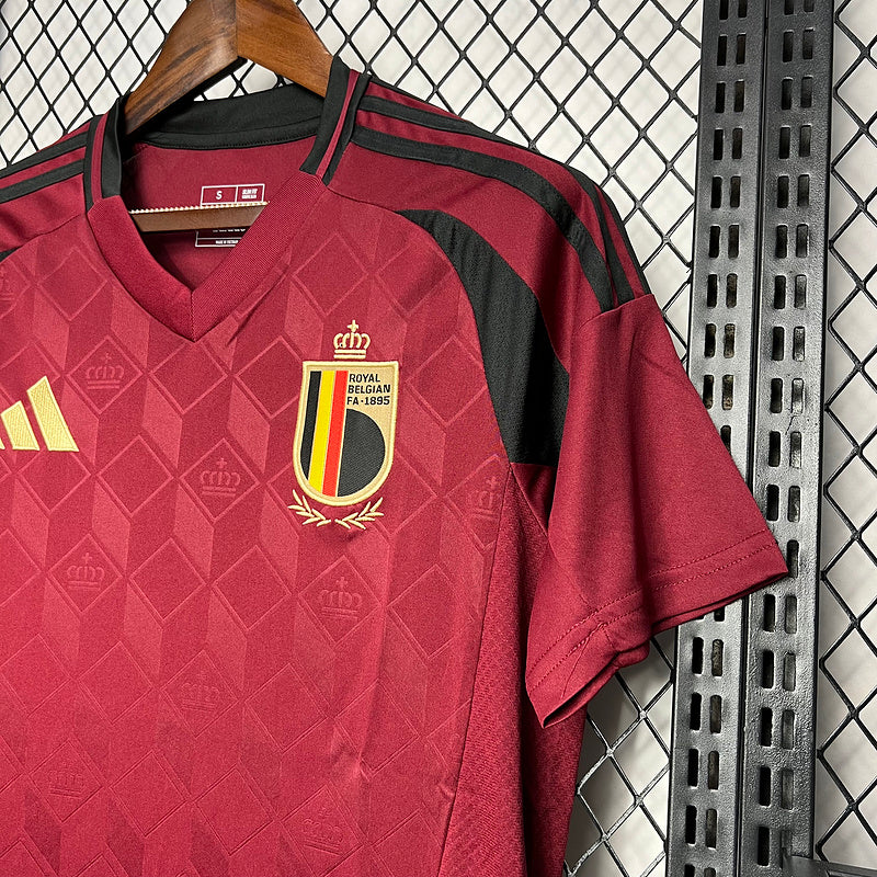 Camisa Bélgica 24/25 Adidas - Vermelha Home