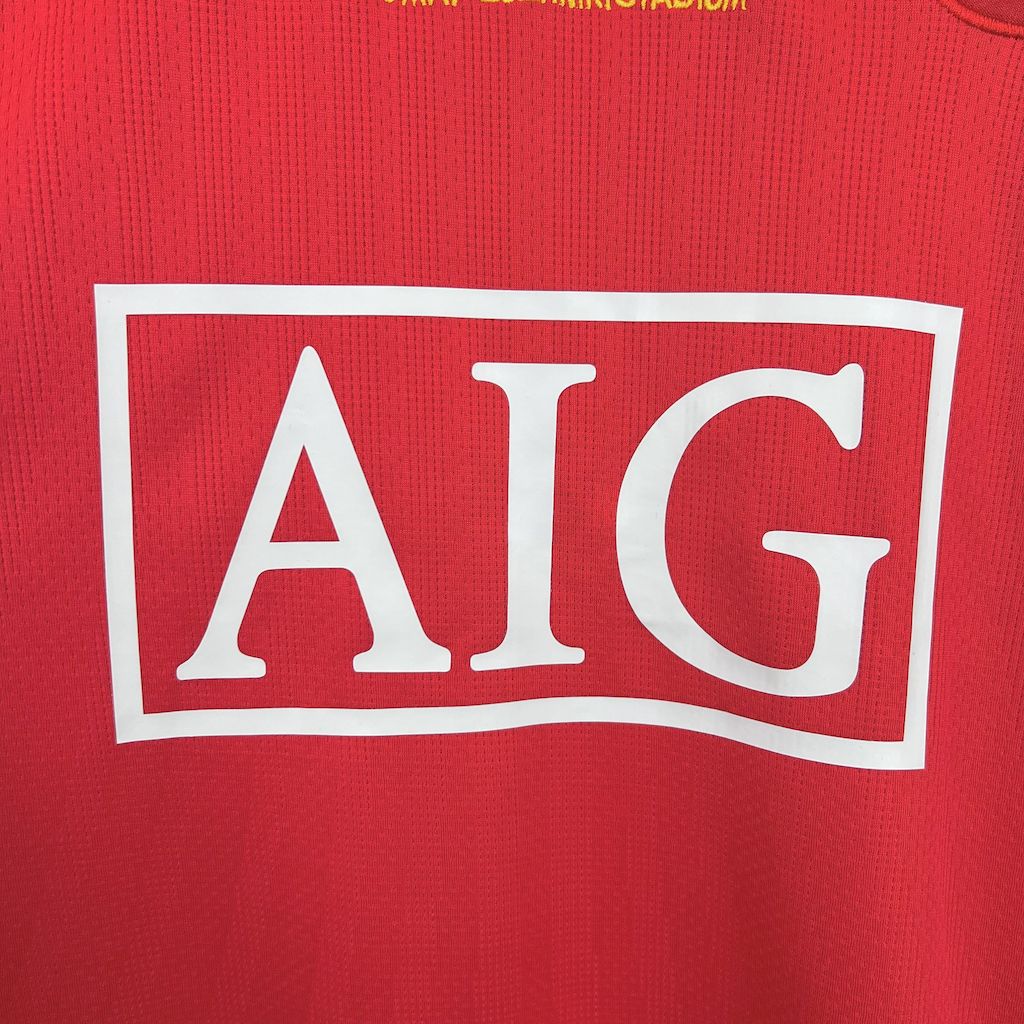 Camisa do Manchester United Manga Longa Retrô 2007/08 Home UCL