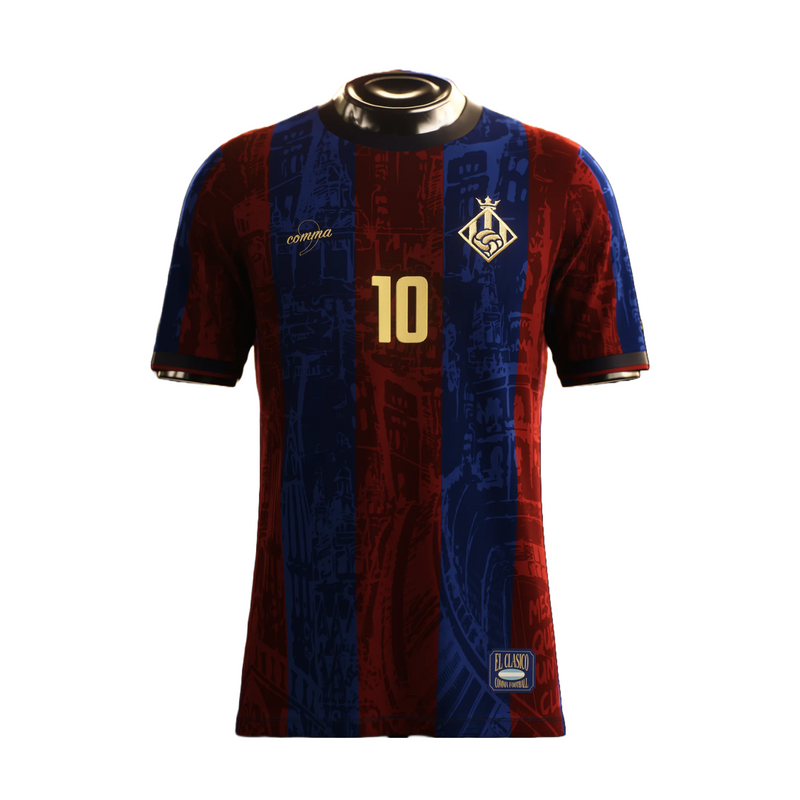 Camisa Barcelona Edição La Pulga 24/25 Grená - Comma Masculino Torcedor
