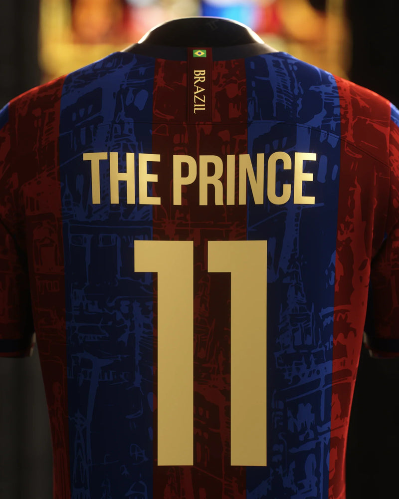 Camisa Barcelona Edição The Prince 24/25 Grená - Comma Masculino Torcedor