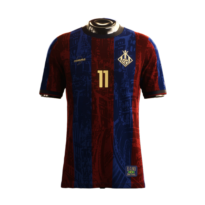 Camisa Barcelona Edição The Prince 24/25 Grená - Comma Masculino Torcedor