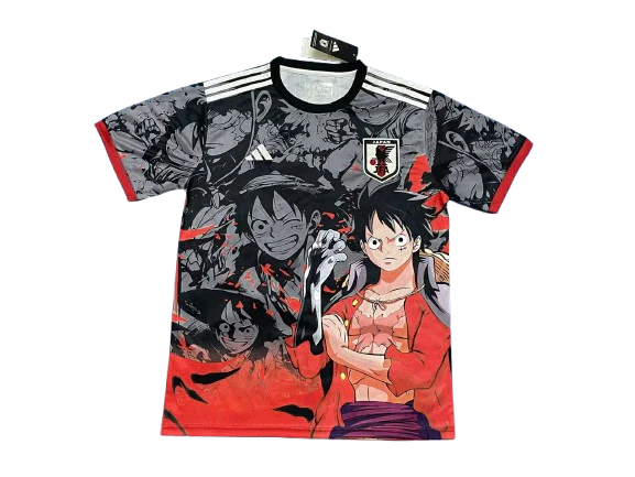 Camisa Japão "Luffy" Ed. Especial 24/25 s/n° Adidas Masculina - Vermelha e Preta
