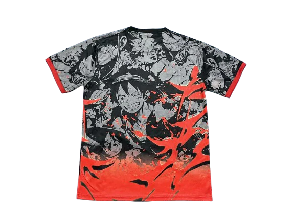 Camisa Japão "Luffy" Ed. Especial 24/25 s/n° Adidas Masculina - Vermelha e Preta