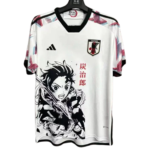 Camisa Japão Demon Slayer 24/25 "Tanjiro" Torcedor Adidas Masculina - Preta e Branca
