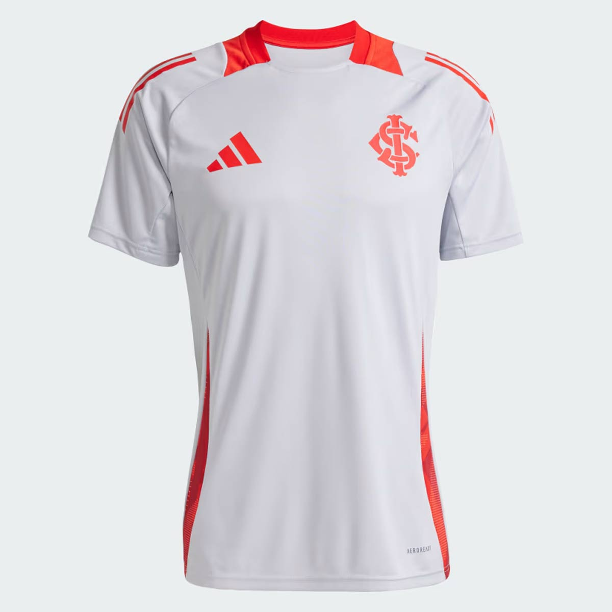 Camisa Adidas Internacional Treino 2025 Cinza (Com patrocinadores)