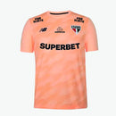 Camisa São Paulo Treino New Balance 24/25 Laranja (Com todos patrocinadores)