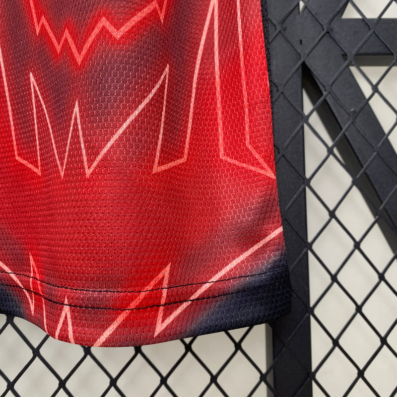 Camisa Athletic Bilbao 24/25 - Preto e Vermelho