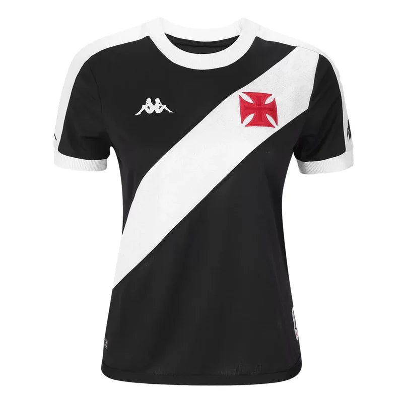 Camisa Feminina do Vasco da Gama 24/25 Home - Preto